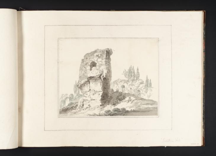 Joseph Mallord William Turner, Thomas Girtin, ‘Rome: Ruins on the Palatine Hill’ c.1794-8