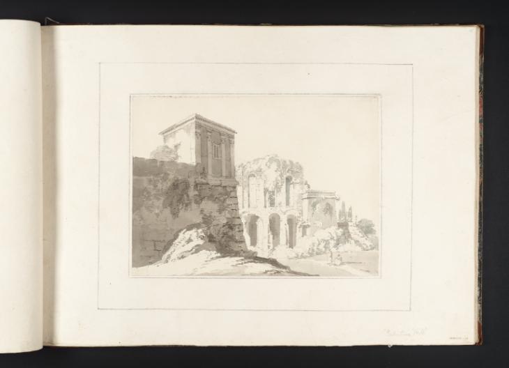 Joseph Mallord William Turner, Thomas Girtin, ‘Rome: Buildings on the Palatine Hill’ c.1794-8