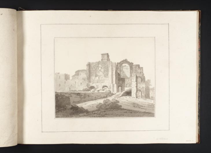 Joseph Mallord William Turner, Thomas Girtin, ‘Ruined Buildings at Albano’ c.1794-8