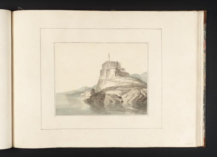 Joseph Mallord William Turner, Thomas Girtin, ‘A Fort on a Cliff by the Sea’ c.1794-8
