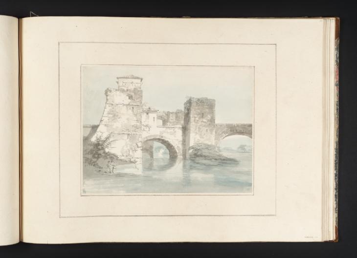 Joseph Mallord William Turner, Thomas Girtin, ‘Part of the Ponte Molle’ c.1794-8
