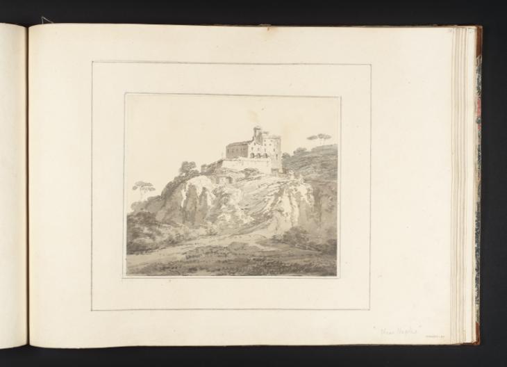 Joseph Mallord William Turner, Thomas Girtin, ‘A Group of Buildings on a Low Cliff’ c.1794-8