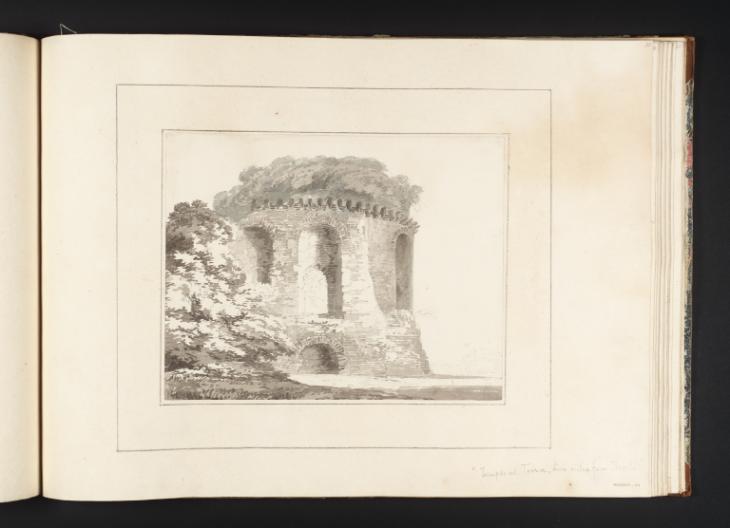 Joseph Mallord William Turner, Thomas Girtin, ‘A Temple at Tossa’ c.1794-8