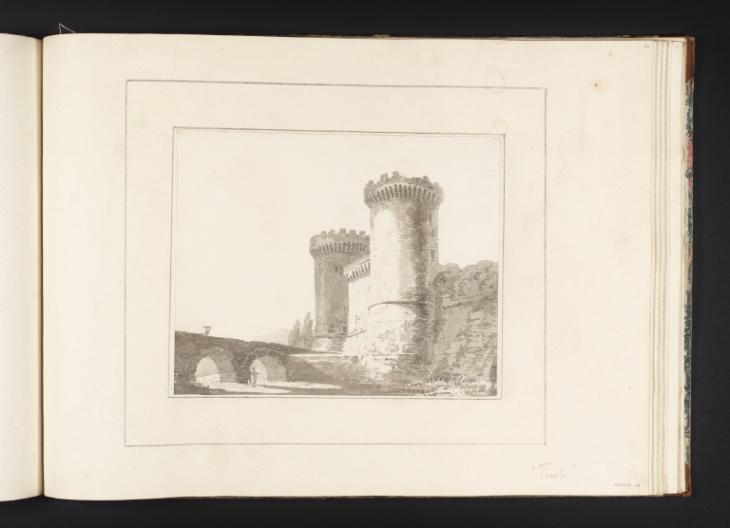 Joseph Mallord William Turner, Thomas Girtin, ‘Tivoli: Part of the Fortifications’ c.1794-8
