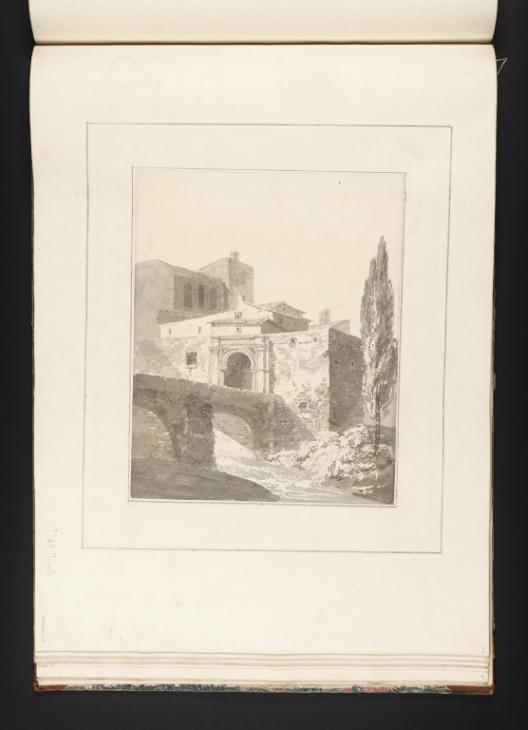Joseph Mallord William Turner, Thomas Girtin, ‘Tivoli: A Bridge and Gateway’ c.1794-8
