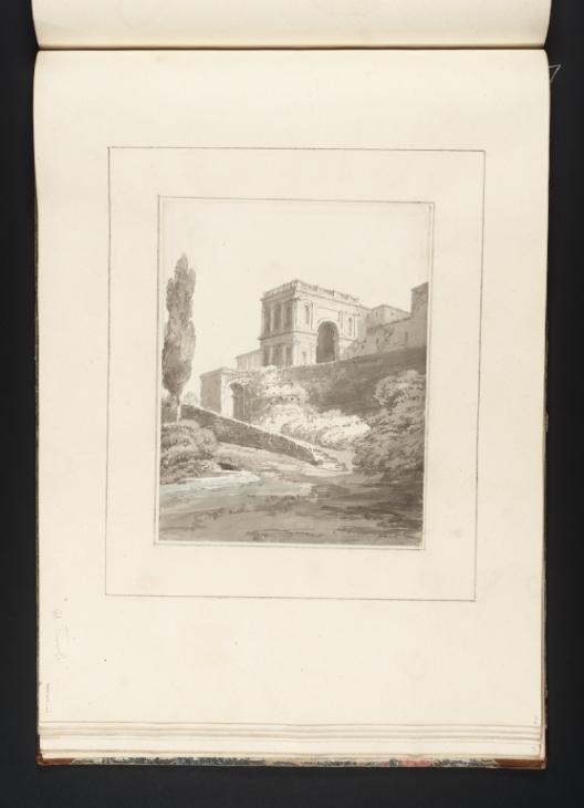 Joseph Mallord William Turner, Thomas Girtin, ‘Tivoli: A Loggia of the Palazzo d'Este’ c.1794-8