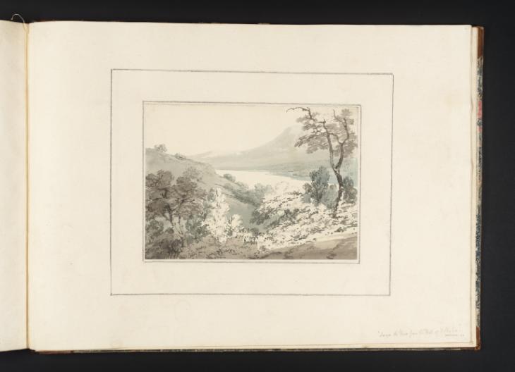Joseph Mallord William Turner, Thomas Girtin, ‘Lago Di Vico from the Hill of Viterbo’ c.1794-8
