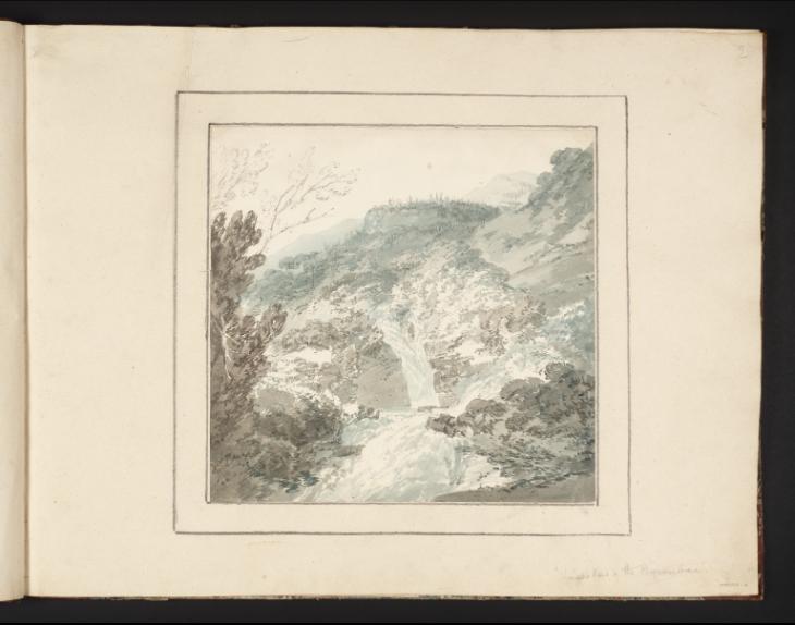 Joseph Mallord William Turner, Thomas Girtin, ‘The Lower Fall of the Reichenbach’ c.1794-8