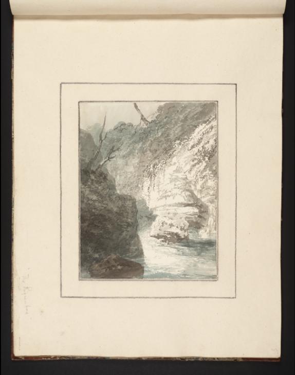 Joseph Mallord William Turner, Thomas Girtin, ‘The Reichenbach in a Rocky Gorge’ c.1794-8