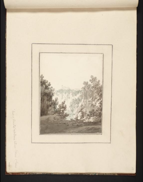 Joseph Mallord William Turner, Thomas Girtin, ‘A View at Civita Castellana’ c.1794-8