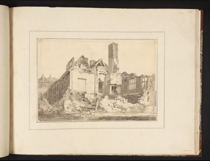 Joseph Mallord William Turner, Thomas Girtin, ‘?The Ruins of the Savoy Palace’ c.1794-8
