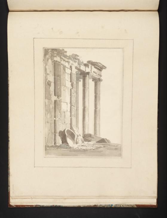 Joseph Mallord William Turner, Thomas Girtin, ‘Part of the Ruins of a Classical Temple’ c.1794-8