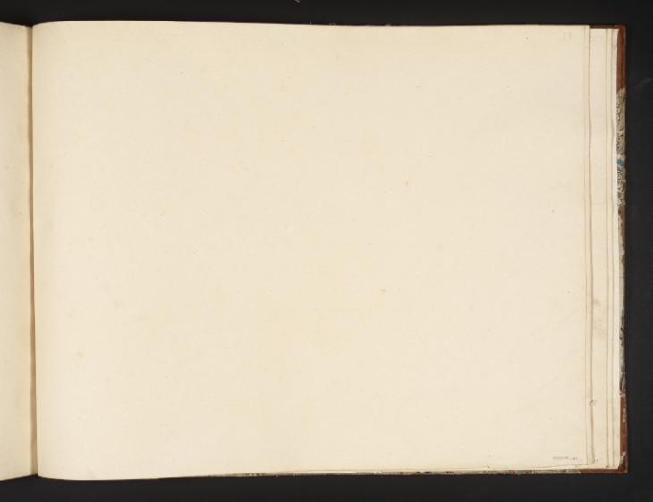 Joseph Mallord William Turner, Thomas Girtin, ‘Blank’ 1794-6 (Blank right-hand page of sketchbook)