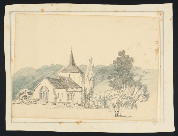 Joseph Mallord William Turner, Thomas Girtin, ‘Mickleham Church, Surrey’ c.1796