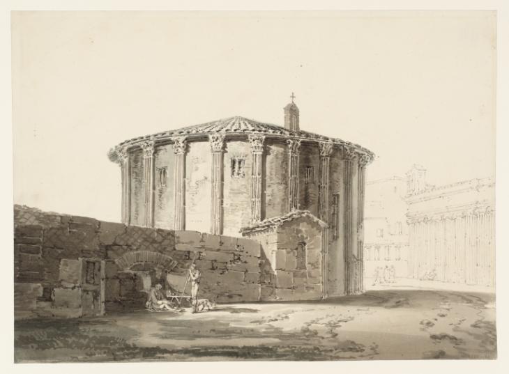 Joseph Mallord William Turner, Thomas Girtin, ‘Rome: The Temple of Vesta’ c.1795-7
