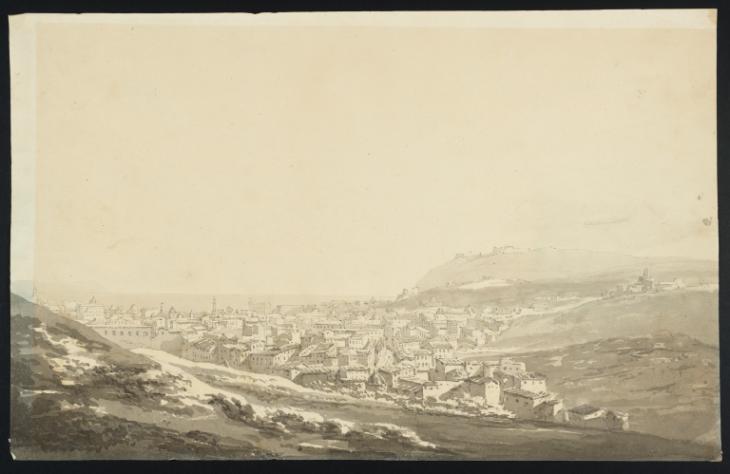 Joseph Mallord William Turner, Thomas Girtin, ‘Naples: View over the City from Capodimonte’ c.1796