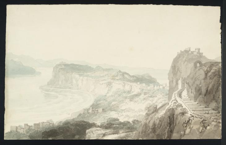 Joseph Mallord William Turner, Thomas Girtin, ‘View over a Promontory near Naples’ c.1797