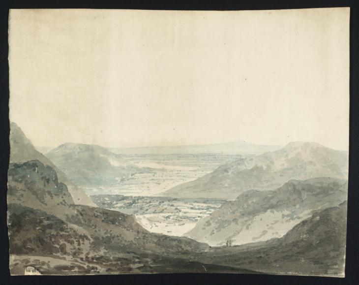Joseph Mallord William Turner, Thomas Girtin, ‘View in Cumberland, Looking over Hills towards the Irish Sea and the Isle of Man’ c.1795-7