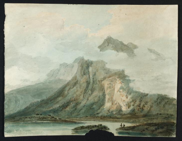 Joseph Mallord William Turner, Thomas Girtin, ‘A Lake in the Pass of Mount Cenis’ c.1796