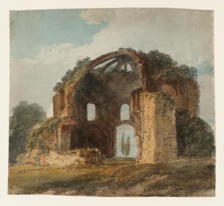Joseph Mallord William Turner, Thomas Girtin, ‘Rome: The Ruined Nymphaeum of Alexander Severus ('Temple of Minerva Medica')’ c.1796