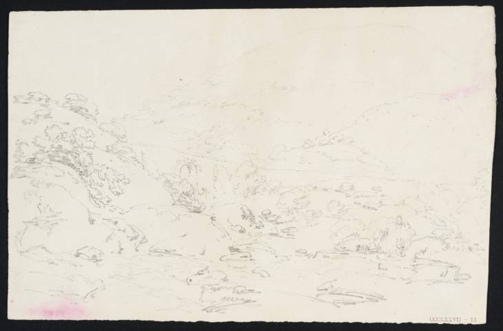 Joseph Mallord William Turner, ‘A Bridge over a Rocky Stream ?near Llangollen’ 1794