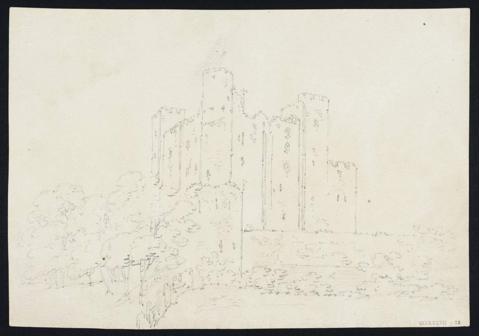 The Keep of Rochester Castle, Kent, from the East