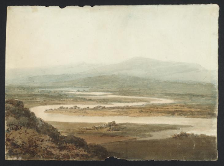 Joseph Mallord William Turner, Thomas Girtin, ‘View along the Valley of a River towards Distant Hills’ c.1796