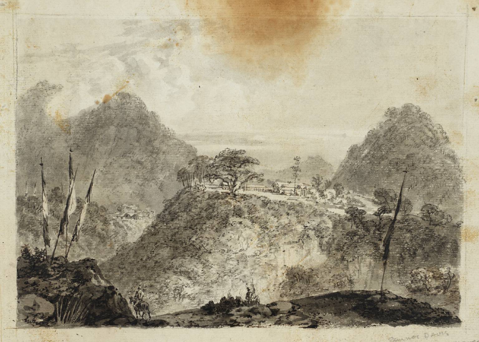 View of a Settlement ?in Bhutan