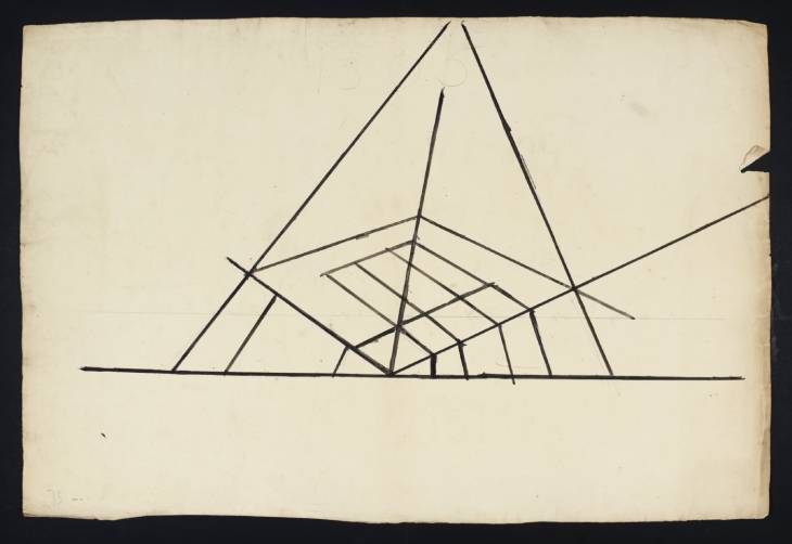 Joseph Mallord William Turner, ‘Perspective Method for a Cube (after Jean Pélerin)’ c.1810