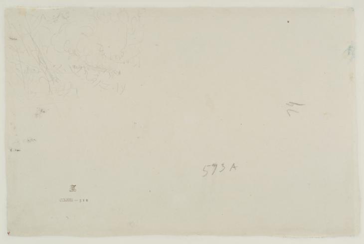 Joseph Mallord William Turner, ‘?Wooded Terrain’ c.1820-30