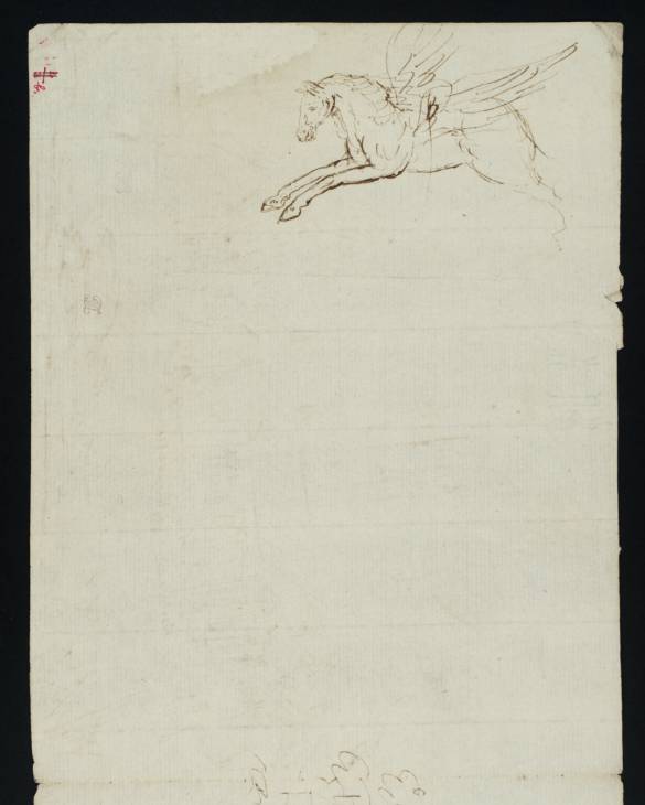 Joseph Mallord William Turner, ‘A Winged Horse’ c.1789