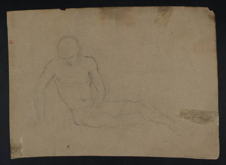Joseph Mallord William Turner, ‘Outline Study of a Nude Model in the Pose of the Dying Gaul’ ?1792