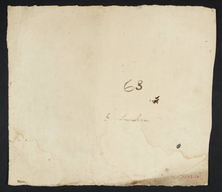 Joseph Mallord William Turner, ‘Inscriptions by Turner: Numbers and a Place Name’ ?1797