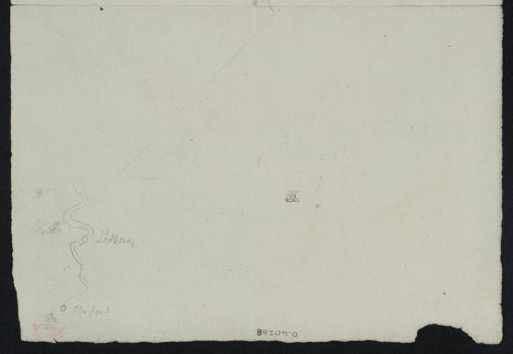 Joseph Mallord William Turner, ‘Sketch Map of the River Severn between Ledbury and Hereford’ ?1793