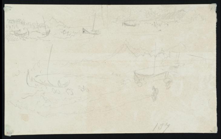 Joseph Mallord William Turner, ‘Coastal Terrain, ?South of France or Italy’ c.1820-30