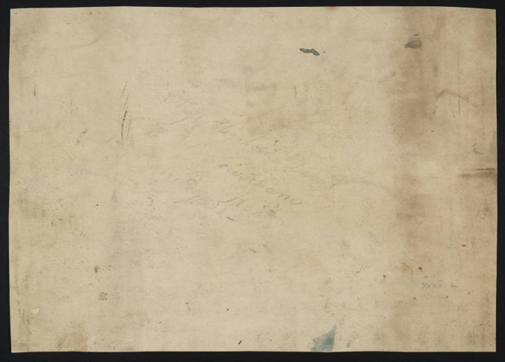 Joseph Mallord William Turner, ‘Inscription ?not by Turner: A Name and Address’ ?1795