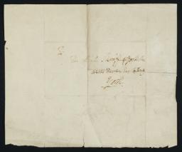 Inscription ?by Turner: A Name and Address