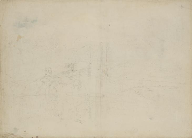 Joseph Mallord William Turner, ‘Two Studies of the Tower of Dolbadarn Castle in a Landscape Setting’ 1799