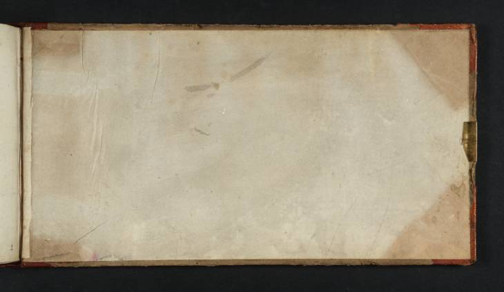 Joseph Mallord William Turner, ‘Inscription by Turner’ 1819 (Inside back cover of sketchbook)
