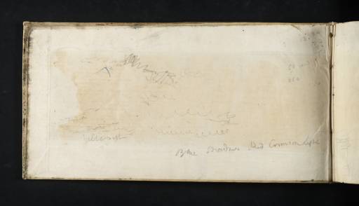 Joseph Mallord William Turner, ‘Study of Clouds’ c.1818 (Inside back cover of sketchbook)