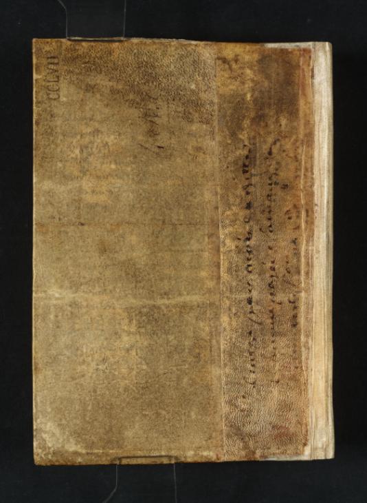 Joseph Mallord William Turner, ‘Ink-Stained Parchment Binding’ 1832 (Back cover of sketchbook)