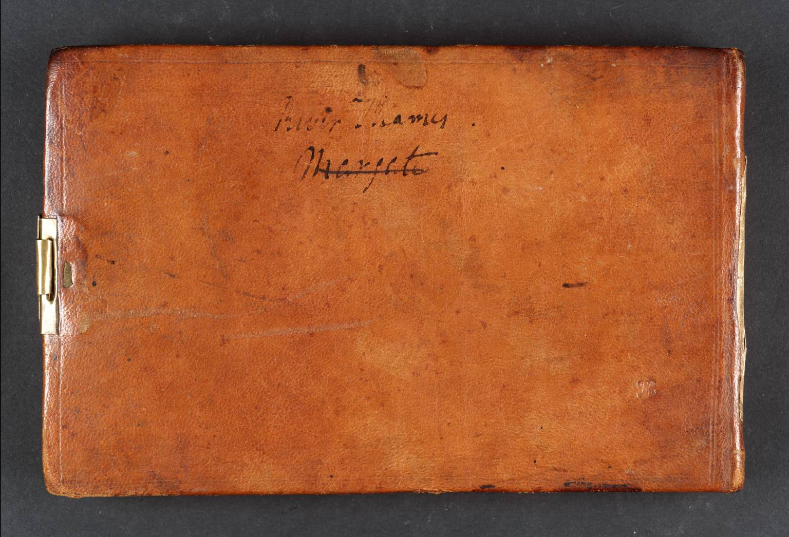 Inscription by Turner: Description of Sketchbook