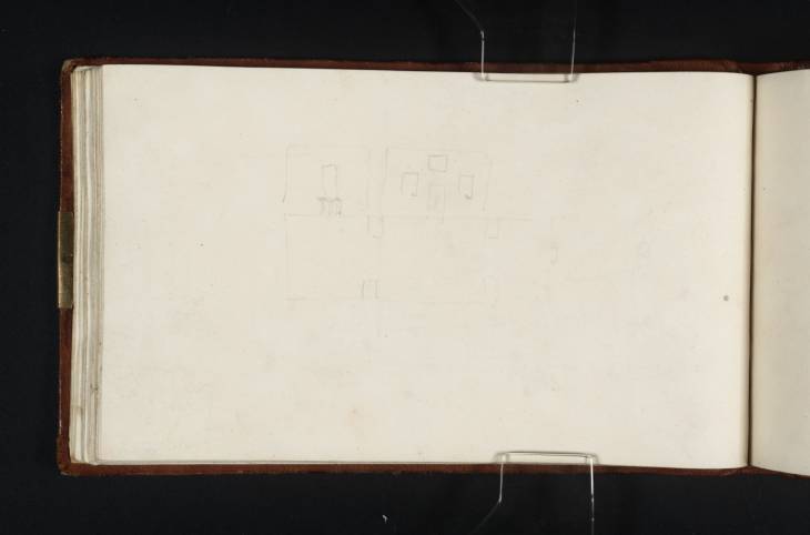 Joseph Mallord William Turner, ‘Floor and Wall Plan of the Picture Gallery at Tabley House, with a Hang of Three Pictures’ 1808