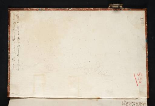 Joseph Mallord William Turner, ‘Windsor Castle from the West’ 1805 (Inside front cover of sketchbook)