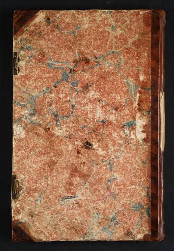Joseph Mallord William Turner, ‘Inscriptions by Turner and a Later Hand: Number and Name of Sketchbook’ c.1805-8 (Back cover of sketchbook)