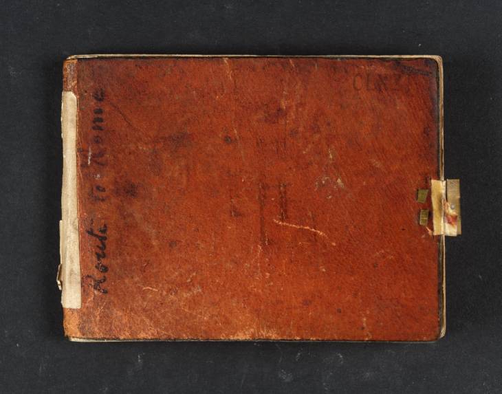 Joseph Mallord William Turner, ‘Front Cover of Route to Rome Sketchbook’ 1819 (Front cover of sketchbook)