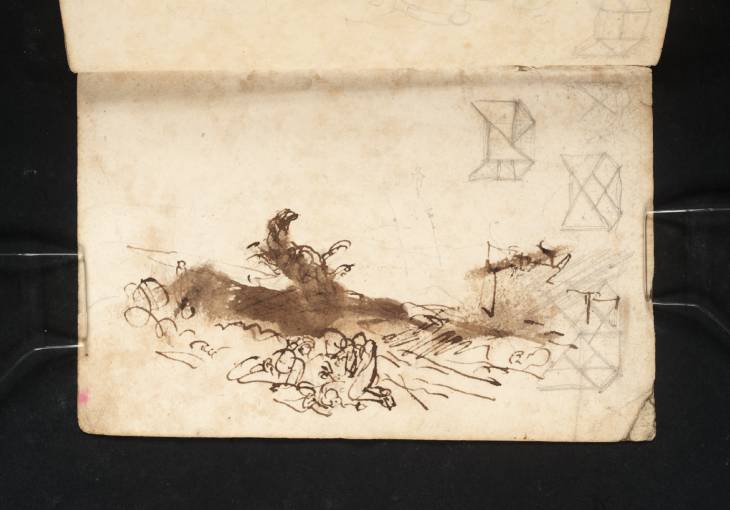 Joseph Mallord William Turner, ‘Sketches’ c.1819 (Inside back cover of sketchbook)