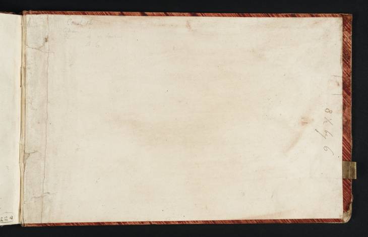 Joseph Mallord William Turner, ‘Arithmetic (Inscriptions by Turner)’ 1802-3 (Inside back cover of sketchbook)