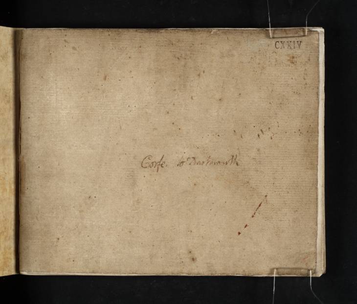 Joseph Mallord William Turner, ‘Inscription by Turner: Title of Sketchbook’ 1811