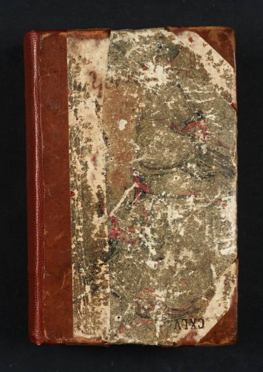 Joseph Mallord William Turner, ‘Inscription by Turner: Title of Sketchbook’ 1816 (Front cover of sketchbook)